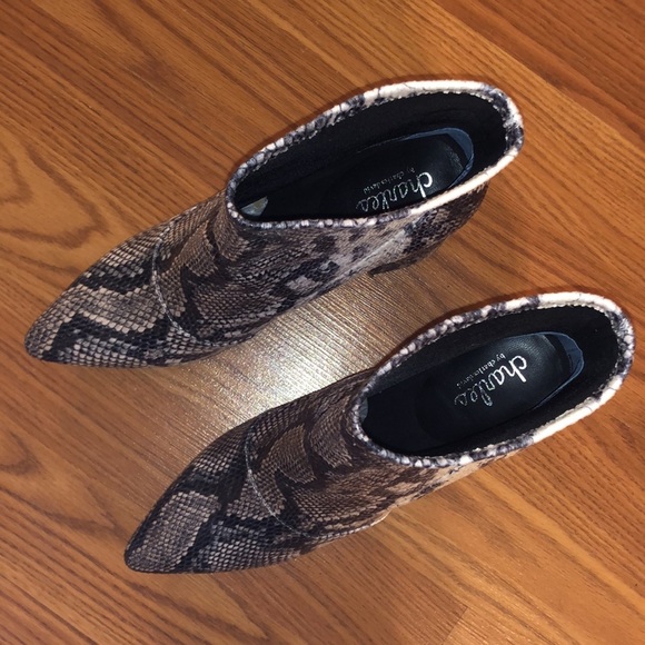 Charles David Snake Print Boots - Picture 3 of 5
